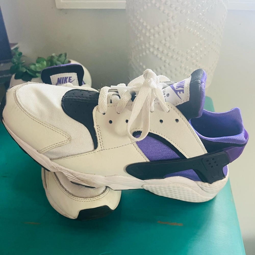 White Black Purple Nike Huraches